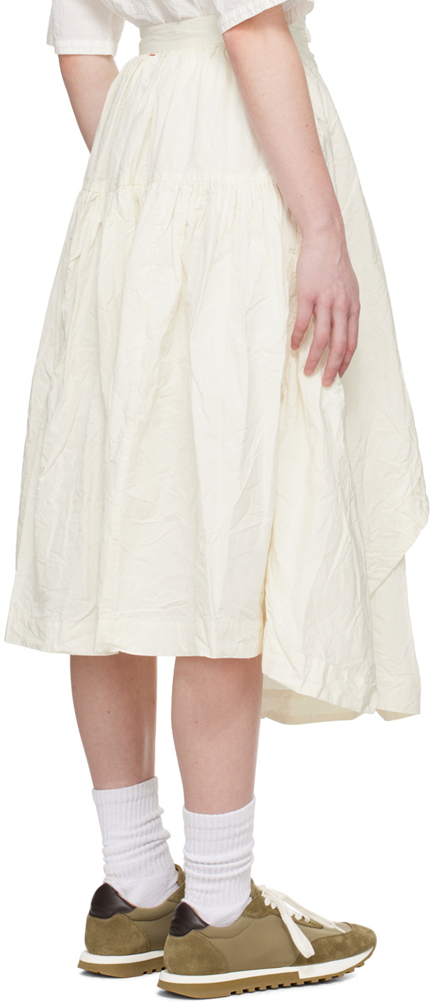 CASEY CASEY White Javeline Midi Skirt CASEY CASEY