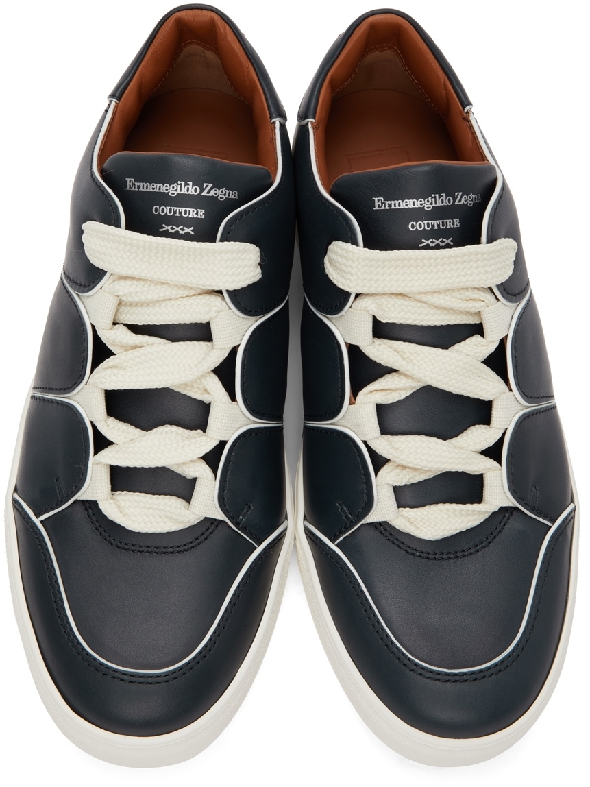 Ermenegildo Zegna Navy Tiziano Sneakers Ermenegildo Zegna