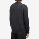 Alexander McQueen Men's Grafitti Logo Crew Neck Jumper in Charcoal/Steel