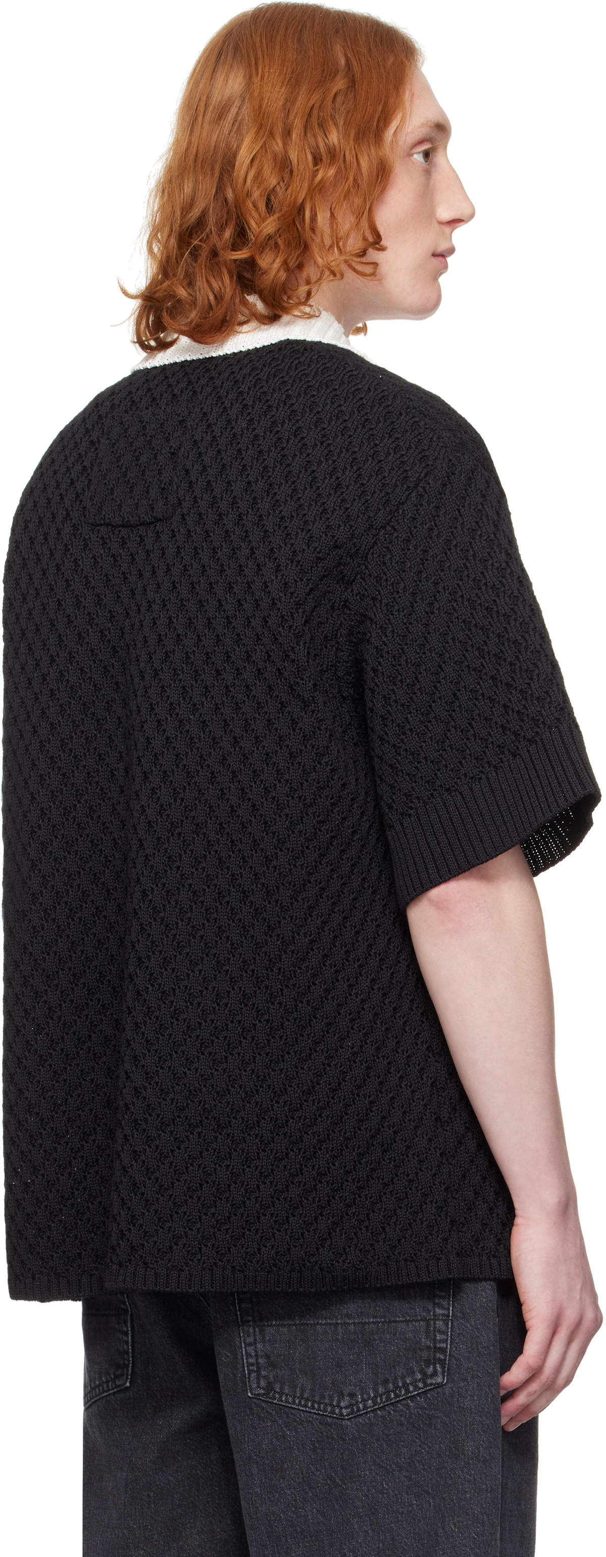 OUAT Black Meta Polo