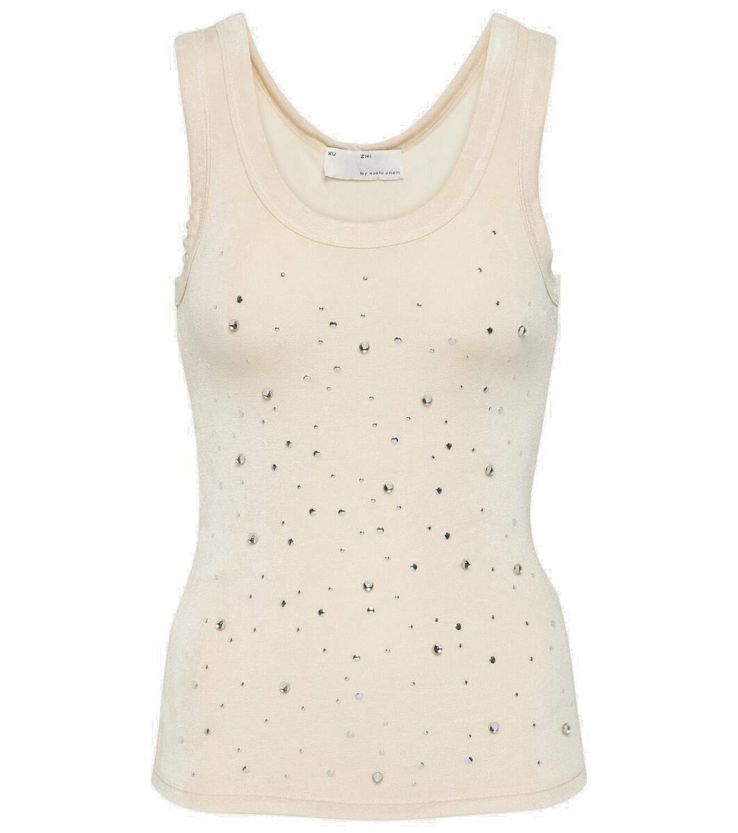 ★ 2000Archives★ JACQUARD BEADED TANK TOP WHITE 2A24HSBL03 MUSINSA | 2000ARCHIVES JACQUARD BEADED TANK TOP (WHITE)