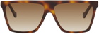 Loewe Tortoiseshell Flat-Top Sunglasses