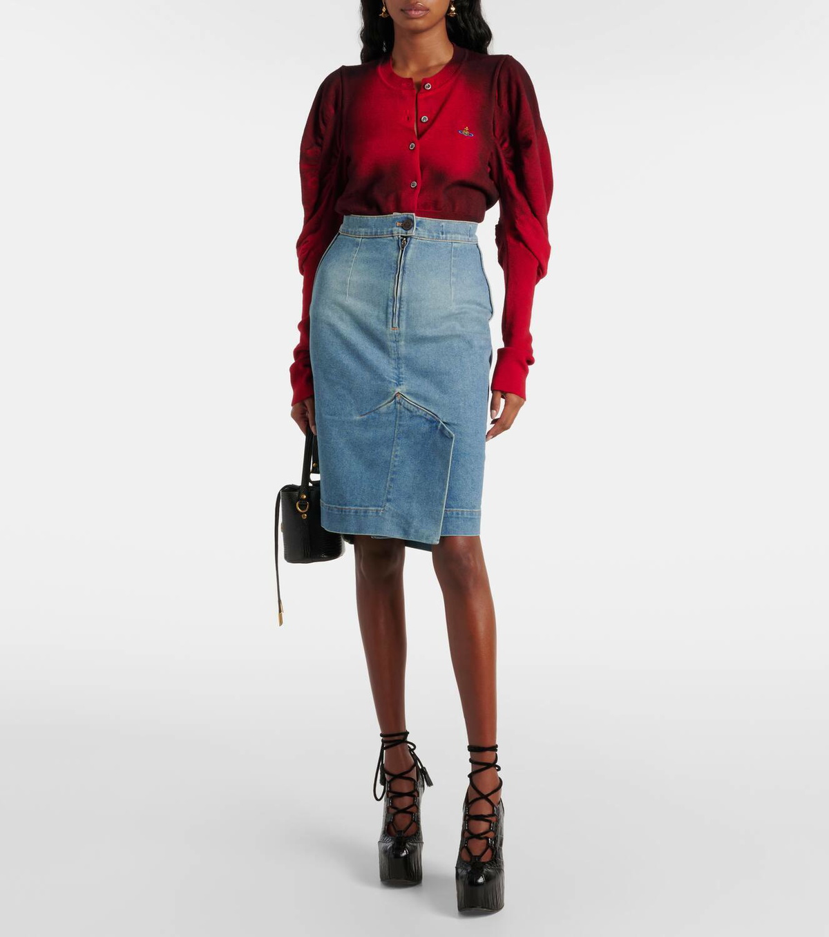 Vivienne Westwood Orb denim pencil skirt Vivienne Westwood Vivienne Westwood Orb denim pencil skirt Vivienne Westwood
