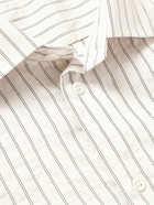 Barena - Surian Striped Modal-Blend Seersucker Shirt - White