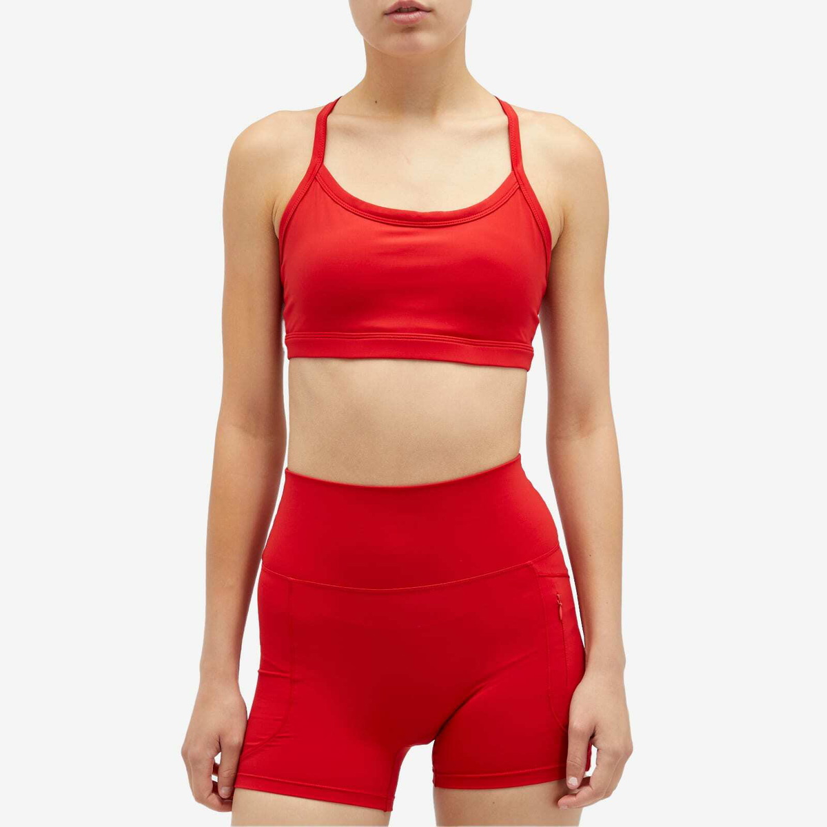 Adanola Women's Ultimate Strappy Racer Bra in Red