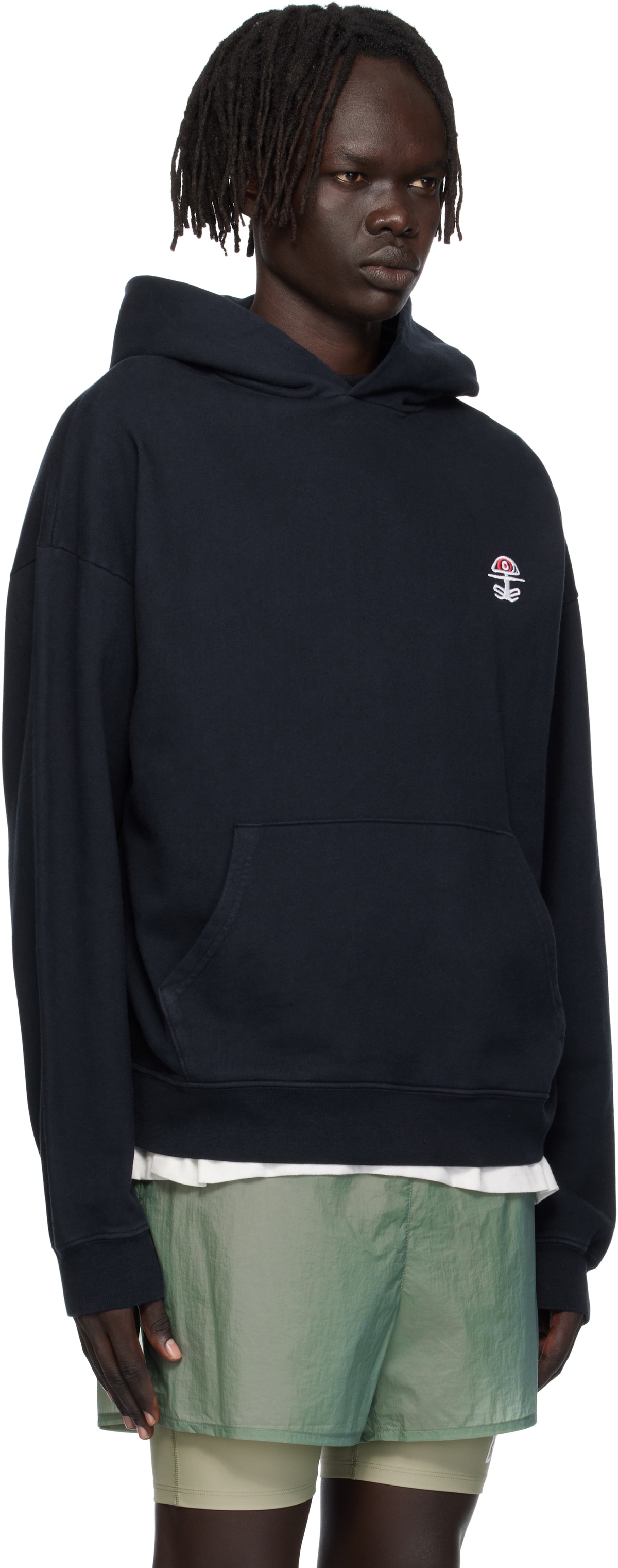 District Vision Navy California Cotton Hoodie