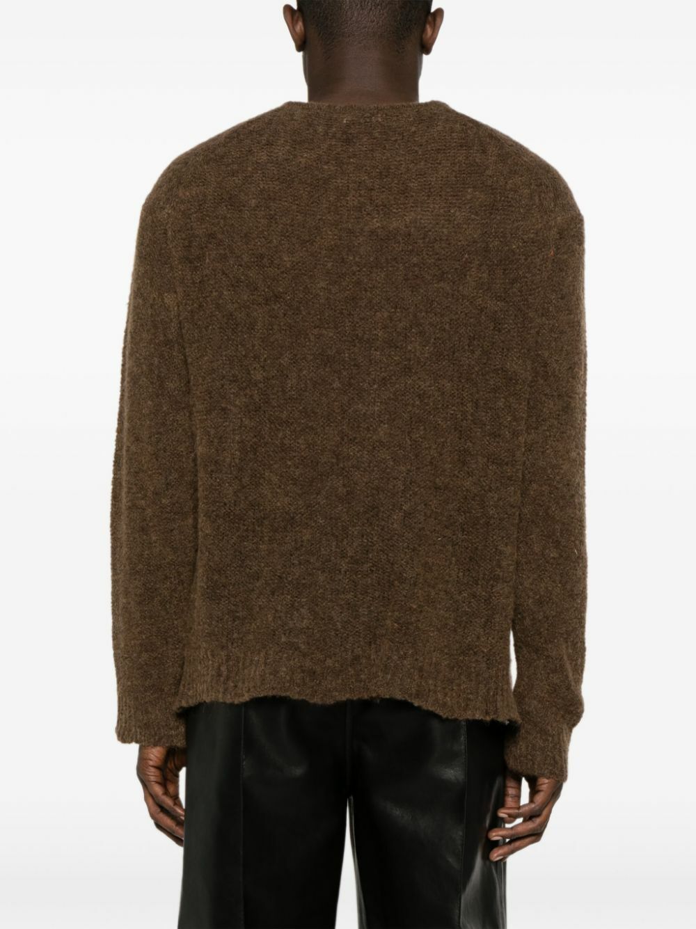 Nanushka Brown Tevin Brushed Jumper