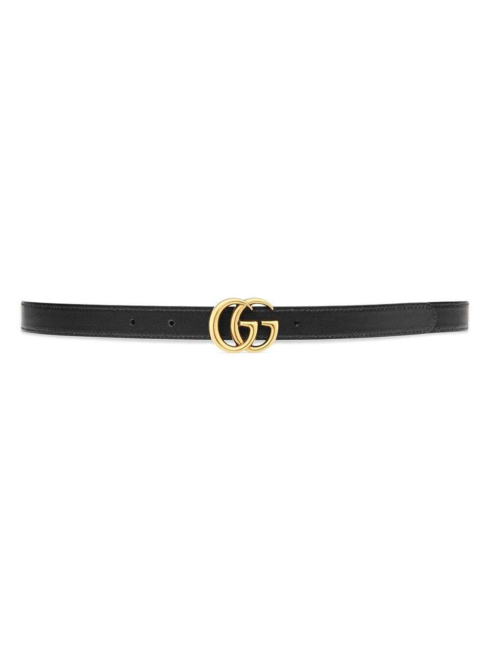 GUCCI - Gg Marmont Leather Reversible Belt Gucci