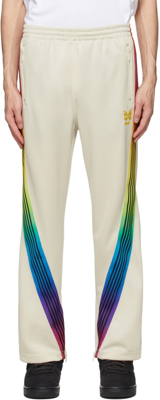 Photo: Needles Off-White AWGE Edition Rainbow Track Pants