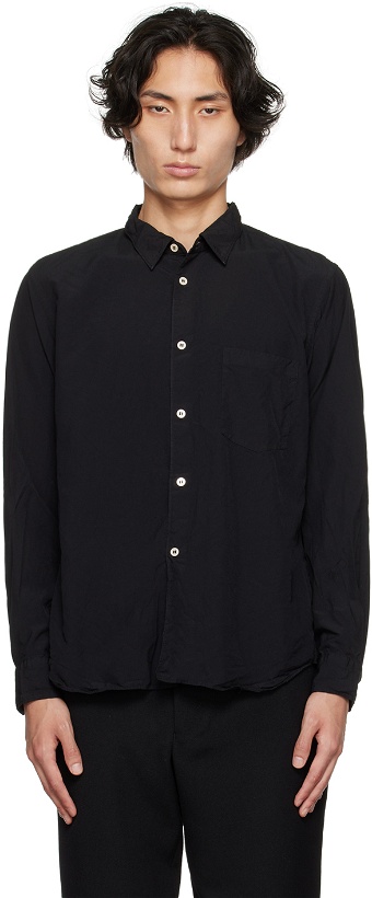 Photo: Comme des Garçons Homme Plus Black Buttoned Shirt
