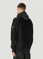 Hooded Zip Jacket in Black