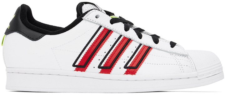 Photo: adidas Originals White & Black Superstar Sneakers