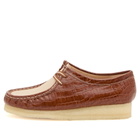 Clarks Originals Women's Croc patent Wallabee Boot in Tan Interest