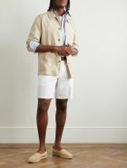 Altea - Constantin Garment-Dyed Linen Overshirt - Neutrals