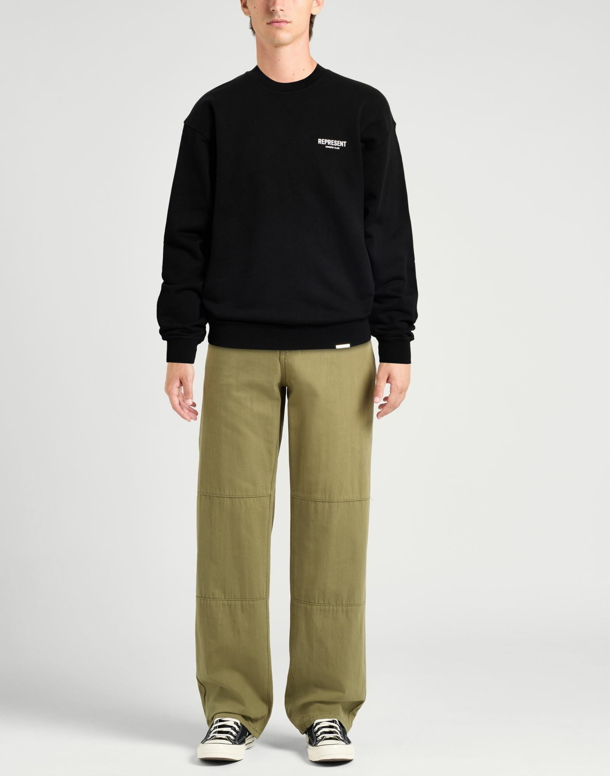 Represent Mens Sweatshirt in Black