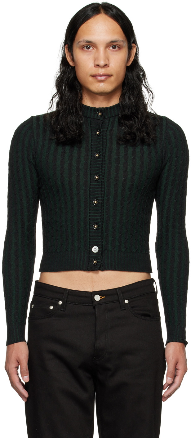 Cormio Black & Green Gabriela Cardigan