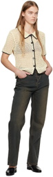 WYNN HAMLYN Navy Straight Jeans