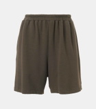 The Row Gana cotton and cashmere terry shorts