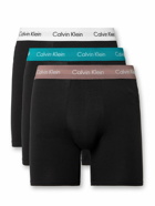 Calvin Klein Underwear - Three-Pack Stretch-Cotton Boxer Briefs - Black