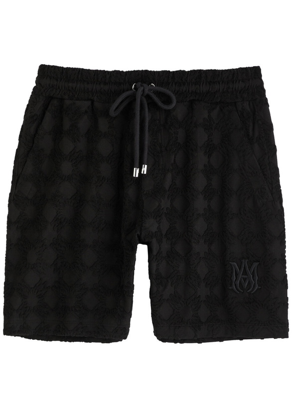 Photo: Amiri MA Quad Jacquard Cotton-blend Shorts Black