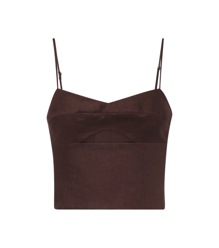 Photo: Cala de la Cruz Sei cutout linen top