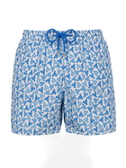 MC2 Saint Barth Man Lightweight Fabric Swim-shorts Lighting Micro Fantasy With Loabster Print