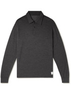 Visvim - Sport Weller Logo-Appliquéd Wool-Blend Jersey Polo Shirt - Gray