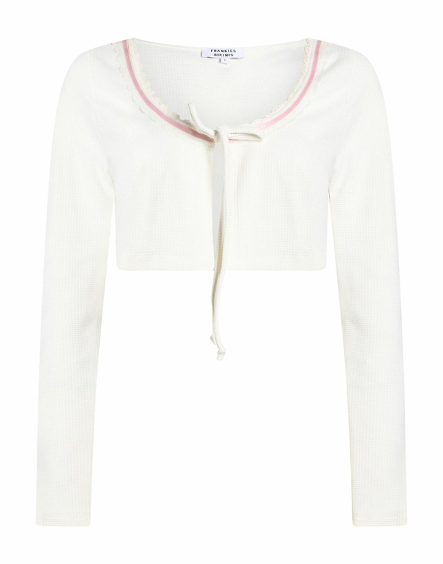Photo: Frankies Bikinis Womens Wrap cardigans in White