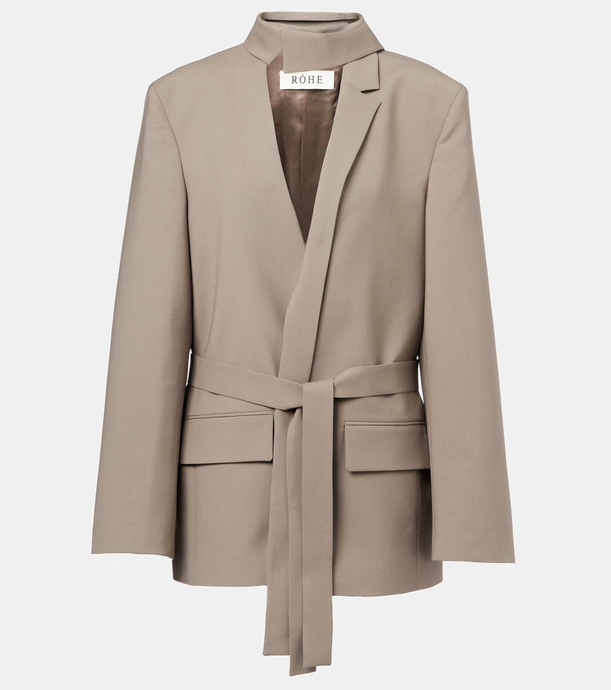 Róhe Deconstructed belted blazer