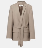 Róhe Deconstructed belted blazer