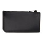 Saint Laurent Black Tiny Monogramme Fragment Zip Card Holder