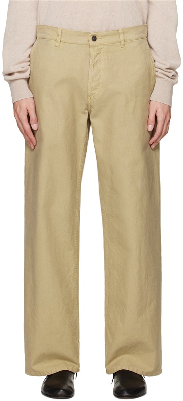 Photo: The Row Beige Riggs Trousers