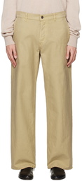 The Row Beige Riggs Trousers