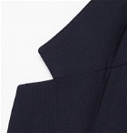 Officine Generale - Navy Leon Unstructured Double-Breasted Wool Blazer - Blue