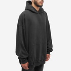 Balenciaga Men's Logo Popover Hoodie in Black/Silver