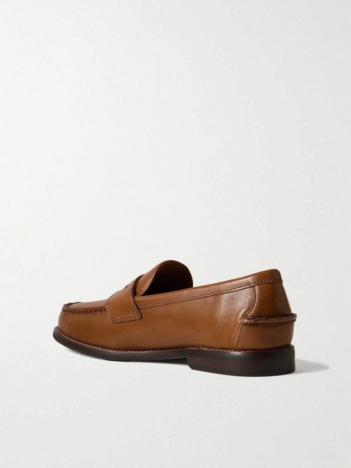 Polo Ralph Lauren - Alston Leather Penny Loafers - Brown  display picture 2