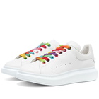 Alexander McQueen Multi Colour Eyelet Wedge Sole Sneaker