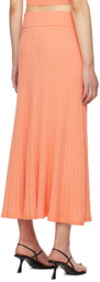 Anna Quan Orange Celeste Midi Skirt