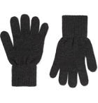 A.P.C. - Merino Wool and Cashmere-Blend Gloves - Gray