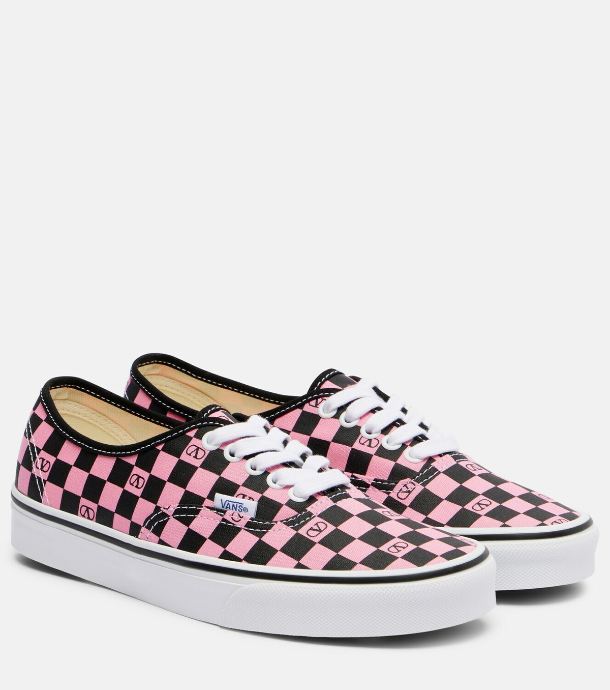 Valentino Garavani and Vans VLogo checked sneakers