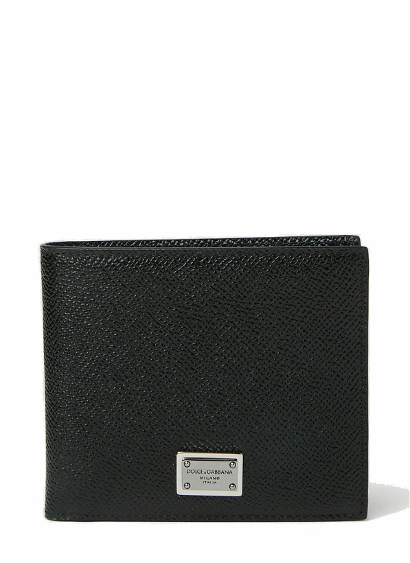Photo: Logo Plaque Wallet in Black