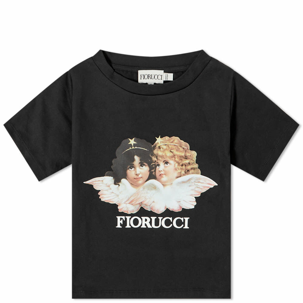 Fiorucci Classic Crop T-Shirt in Black Fiorucci
