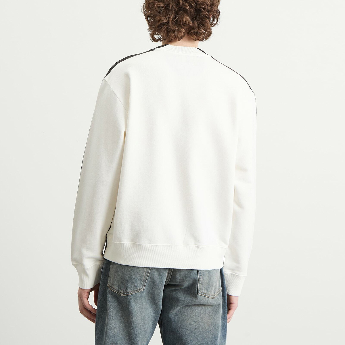 MM6 Maison Margiela Men's Printed Tag Sweatshirt in Off White