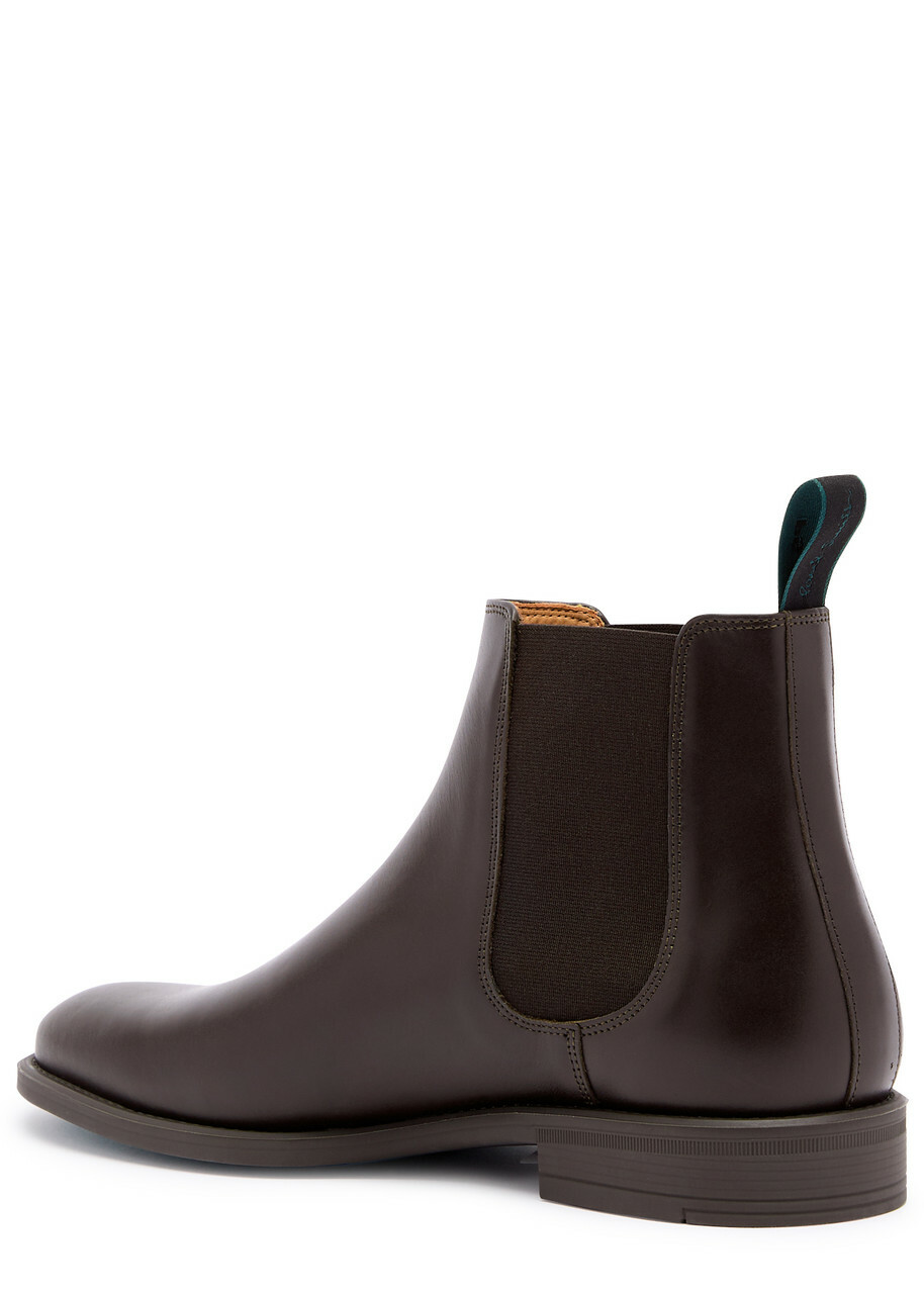 Paul Smith Cedric Leather Chelsea Boots Brown