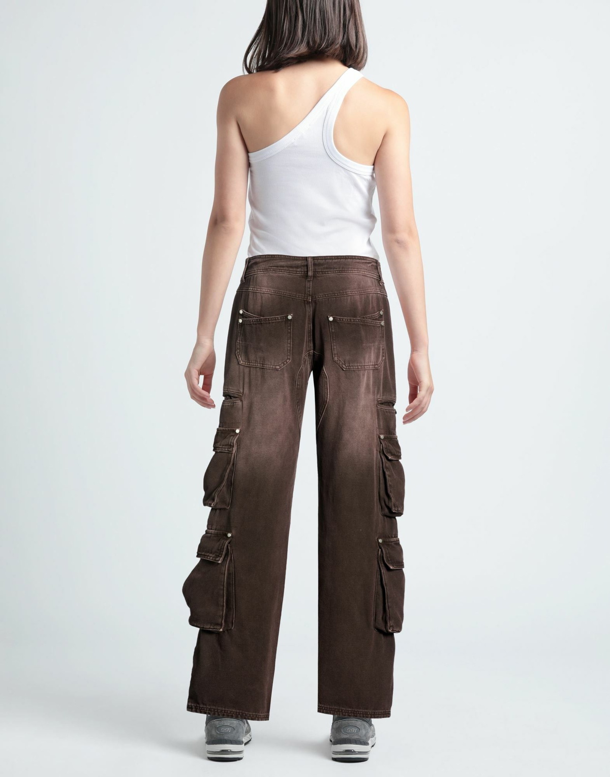 Guizio Womens Pants Dark in Brown