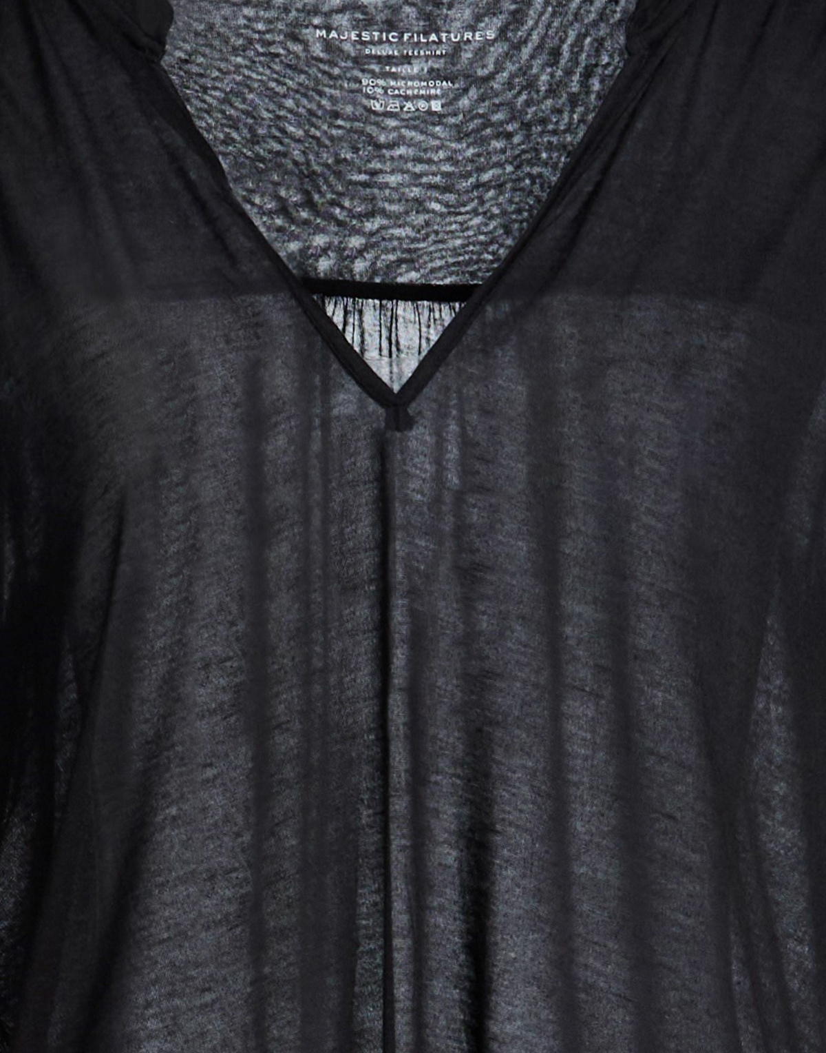Majestic Filatures Womens T-shirt in Black