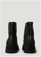 Rear Zip Ankle Boots in Black