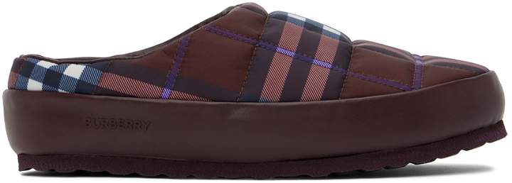 Photo: Burberry Purple Northaven Vintage Check Slippers