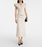 Maticevski Wingtip draped midi dress