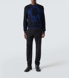 McQueen Skull jacquard wool sweater